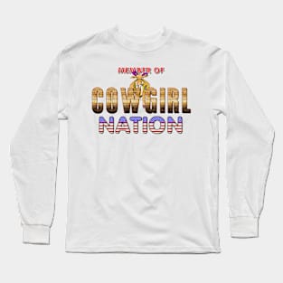 Member of Cowgirl Nation Long Sleeve T-Shirt